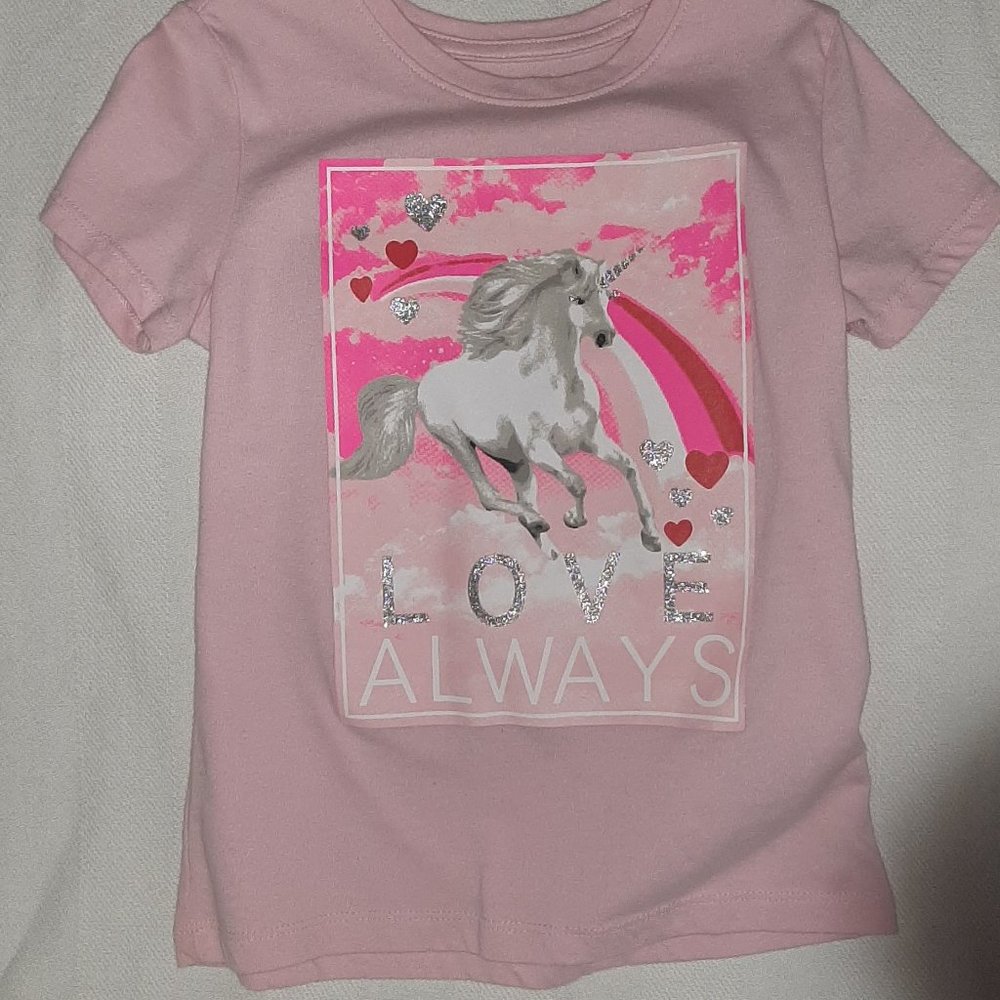 pink unicorn tee